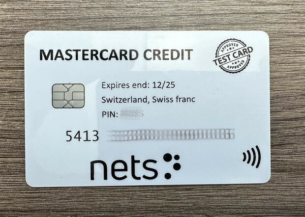 Zusätzliche Entwicklungstestkarte Mastercard  (eine ist in einem Starter Kit enthalten)